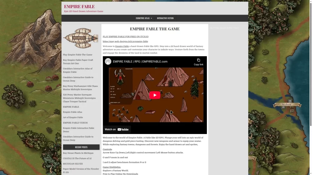 "Empire Fable". "Rogue Raider","3D",2.5D,Made in Godot, assets done in Inkarnate, character sprtes by techlanders and caera, Spell jammer, Rogur trader inspired, 3D action game, Free to play Web game